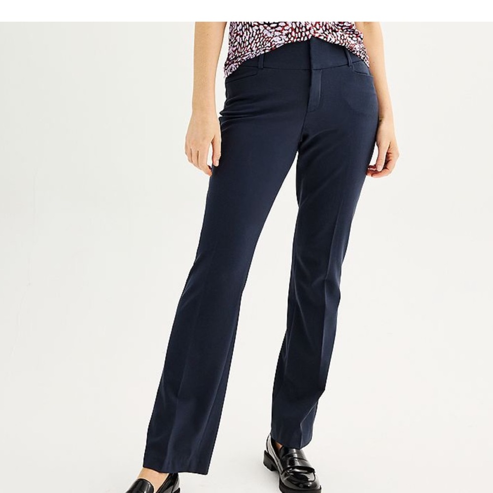 Women’s Navy nine west boot cut dress pants Size 10